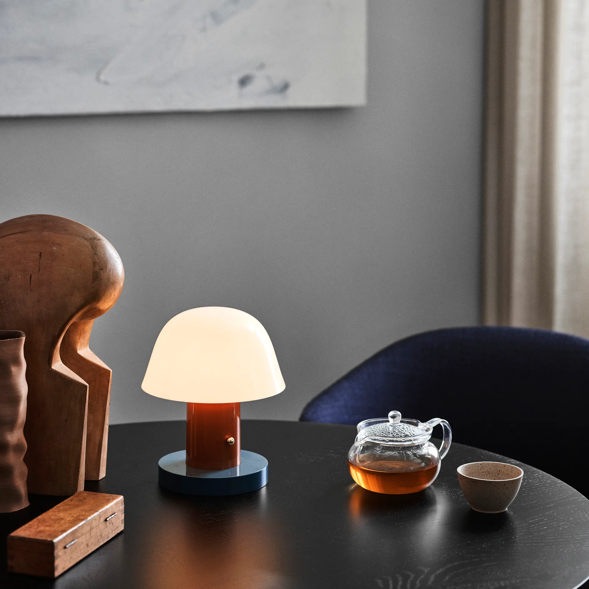 Lampe de table Setago JH27, Rust-thunder &Tradition