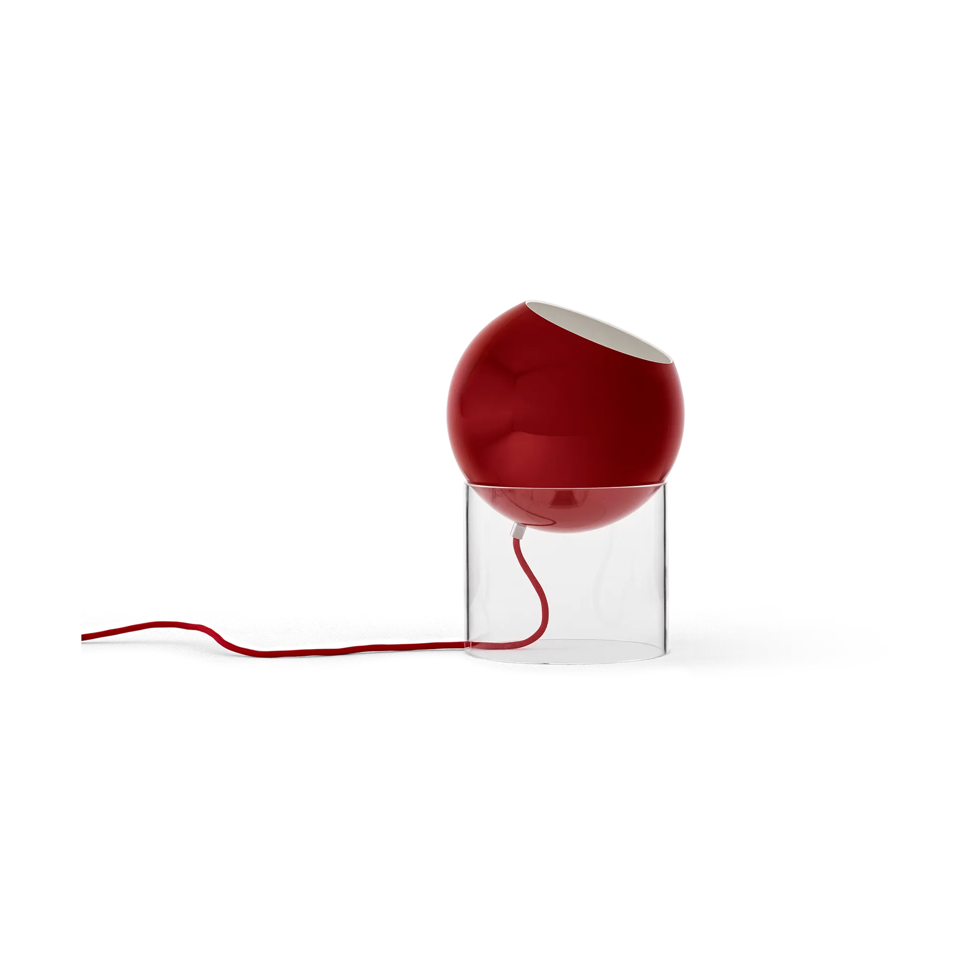 Lampe de table Topan VP13 31,5 cm, Clear-vermilion red &Tradition