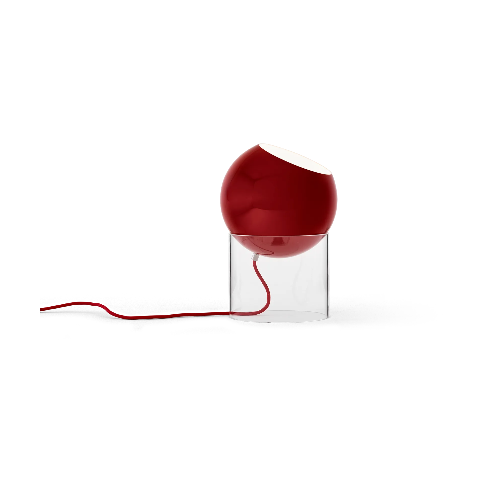 Lampe de table Topan VP13 31,5 cm, Clear-vermilion red &Tradition