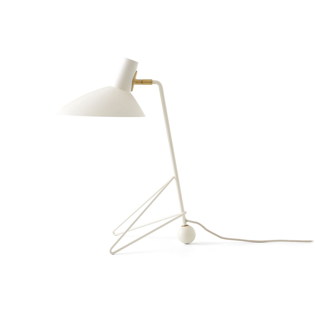 &Tradition Lampe de table Tripod HM9 45 cm Matt white
