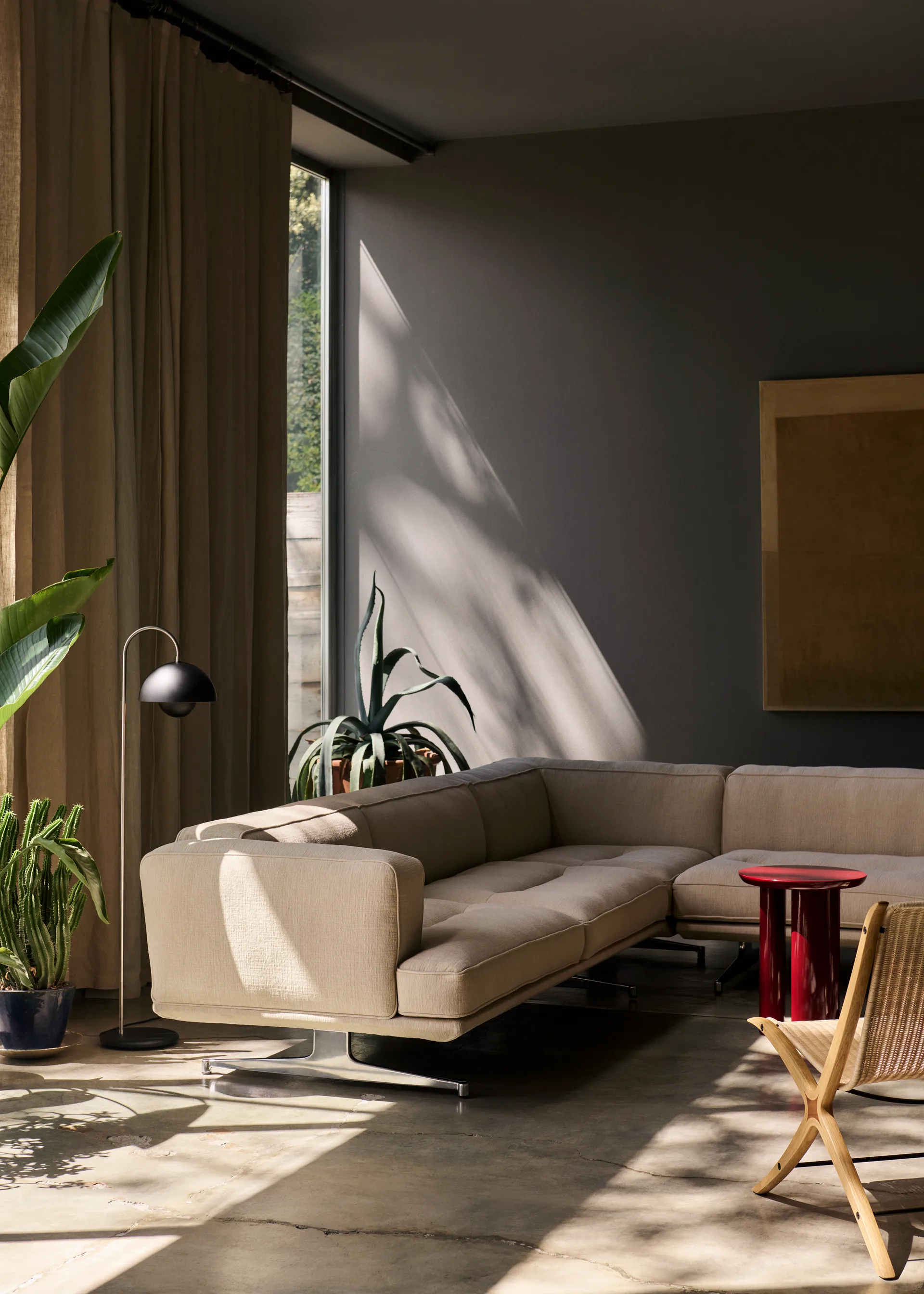 Lampe sur pied Flowerpot VP12, Matt black &Tradition