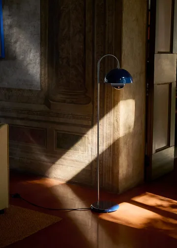 Lampe sur pied Flowerpot VP12 - Steel blue - &Tradition