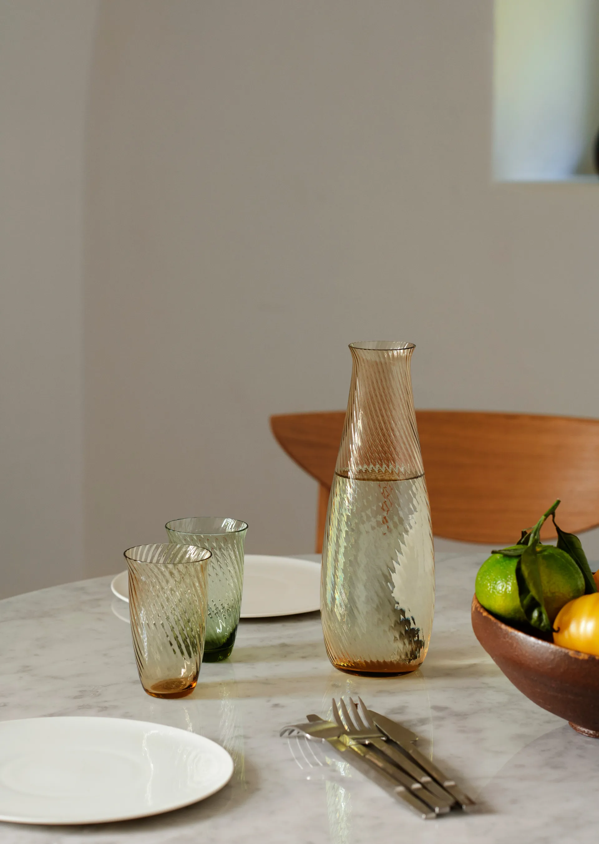 Lot de 2 verres à eau Collect SC60, Amber &Tradition