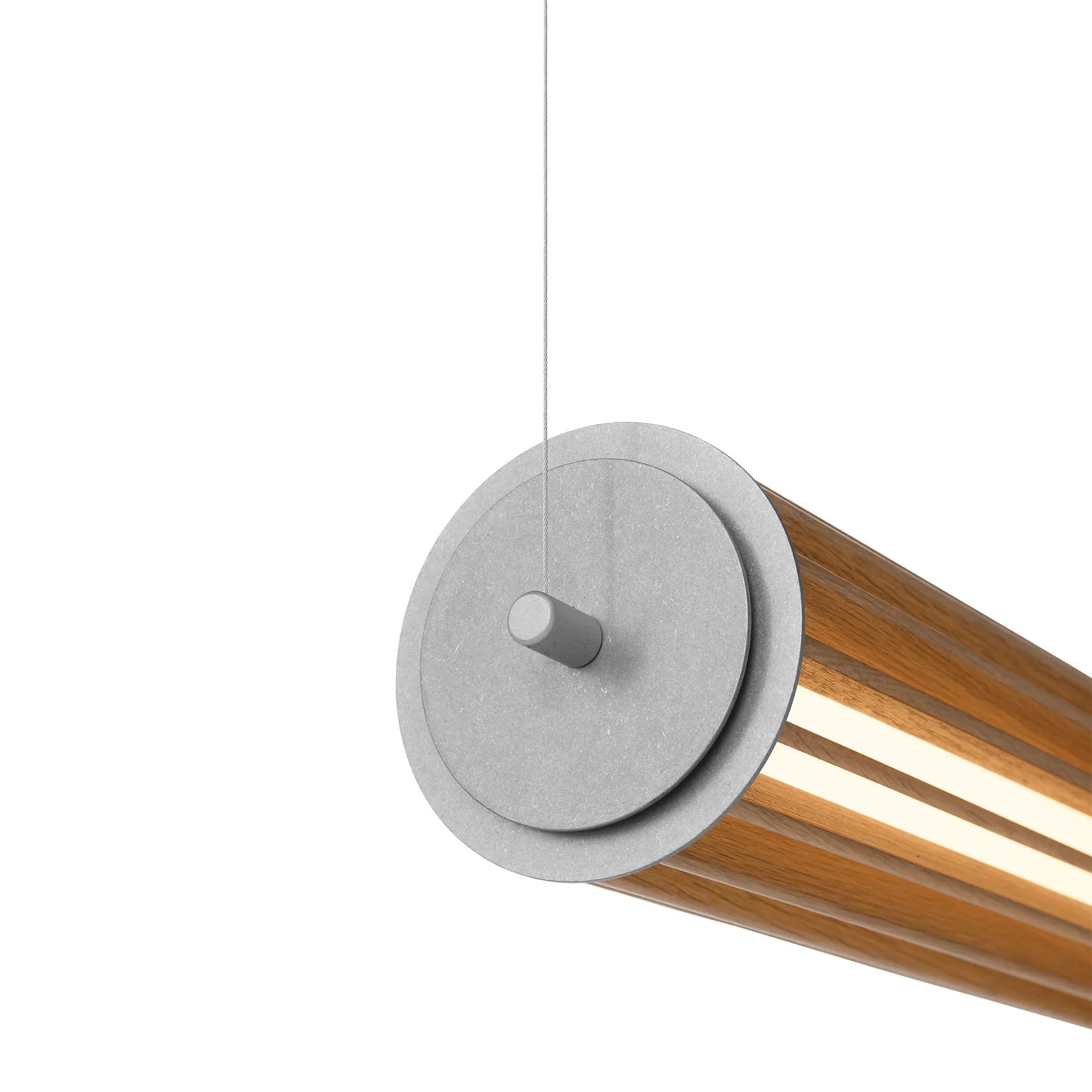 Numbra TY1 suspension, Chêne laqué-aluminium grenaillé &Tradition