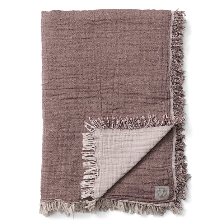 Plaid en laine Collect SC33 260x260 cm - Cloud & Burgundy (beige-rouge) - &Tradition