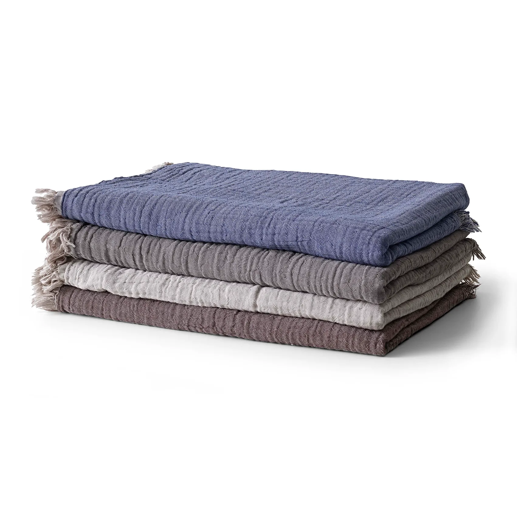 Plaid en laine Collect SC33 260x260 cm, Cloud & Milk (beige-blanc) &Tradition