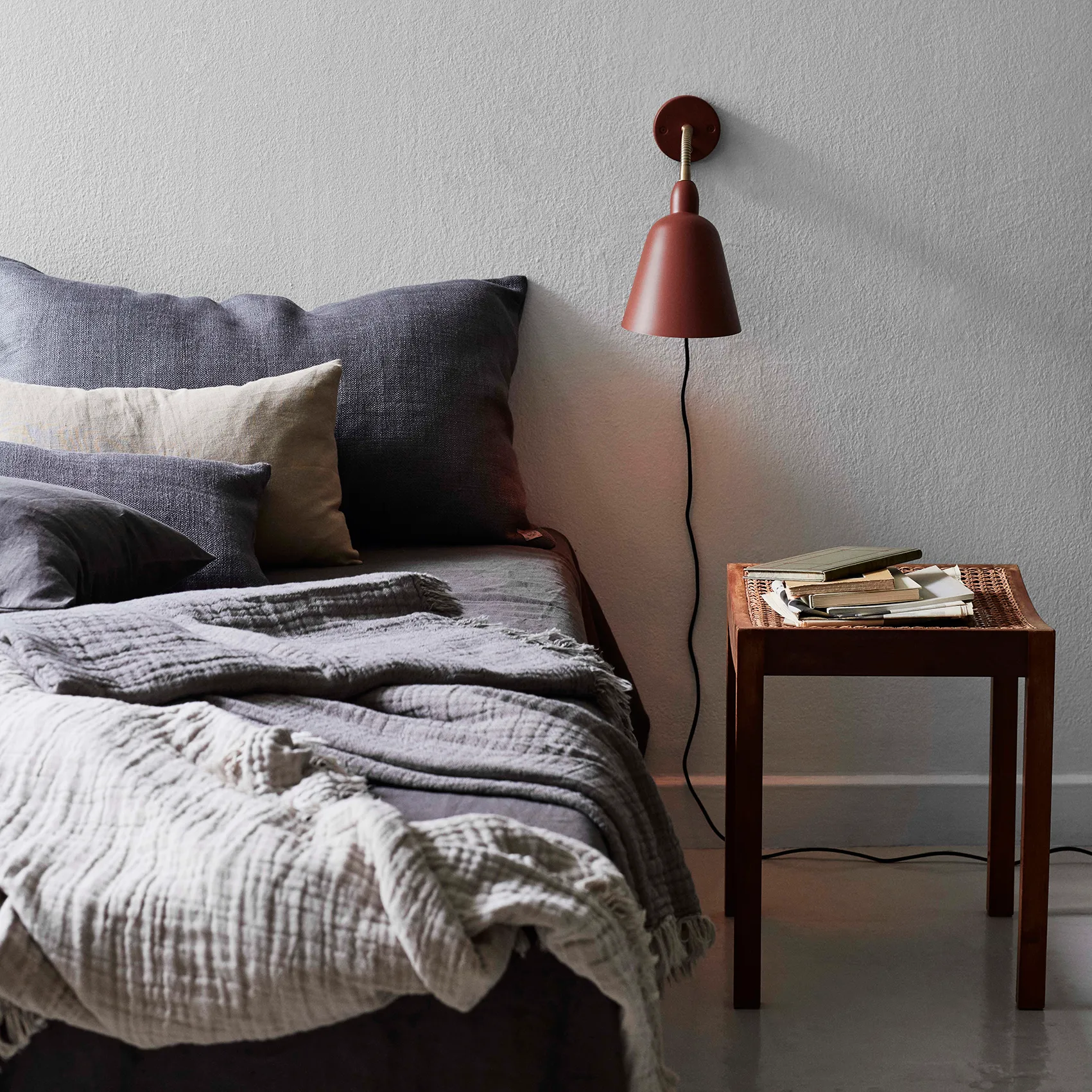 Plaid en laine Collect SC33 260x260 cm, Cloud & Milk (beige-blanc) &Tradition