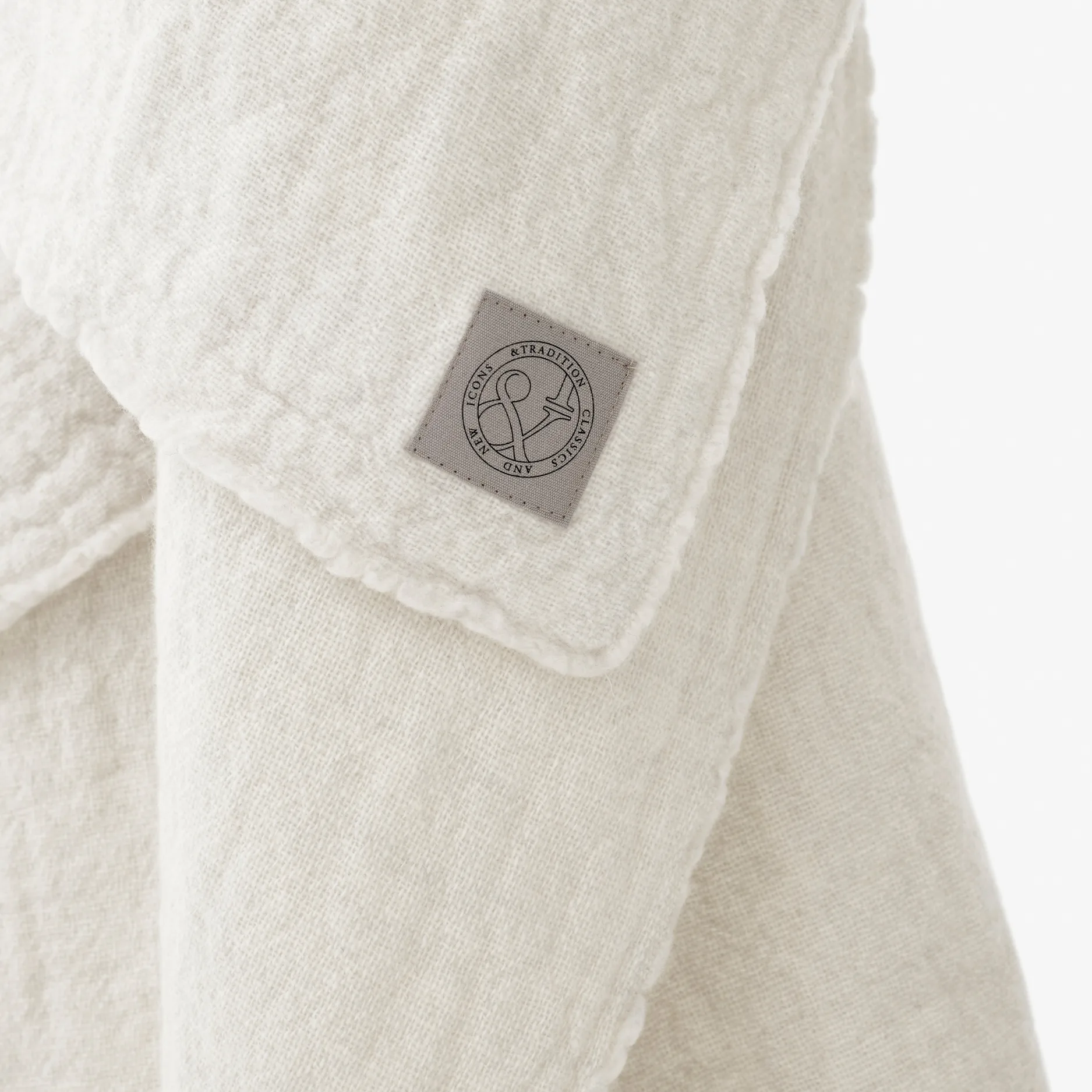 Plaid en laine Collect SC34 130 x 180 cm, Cloud & Milk &Tradition