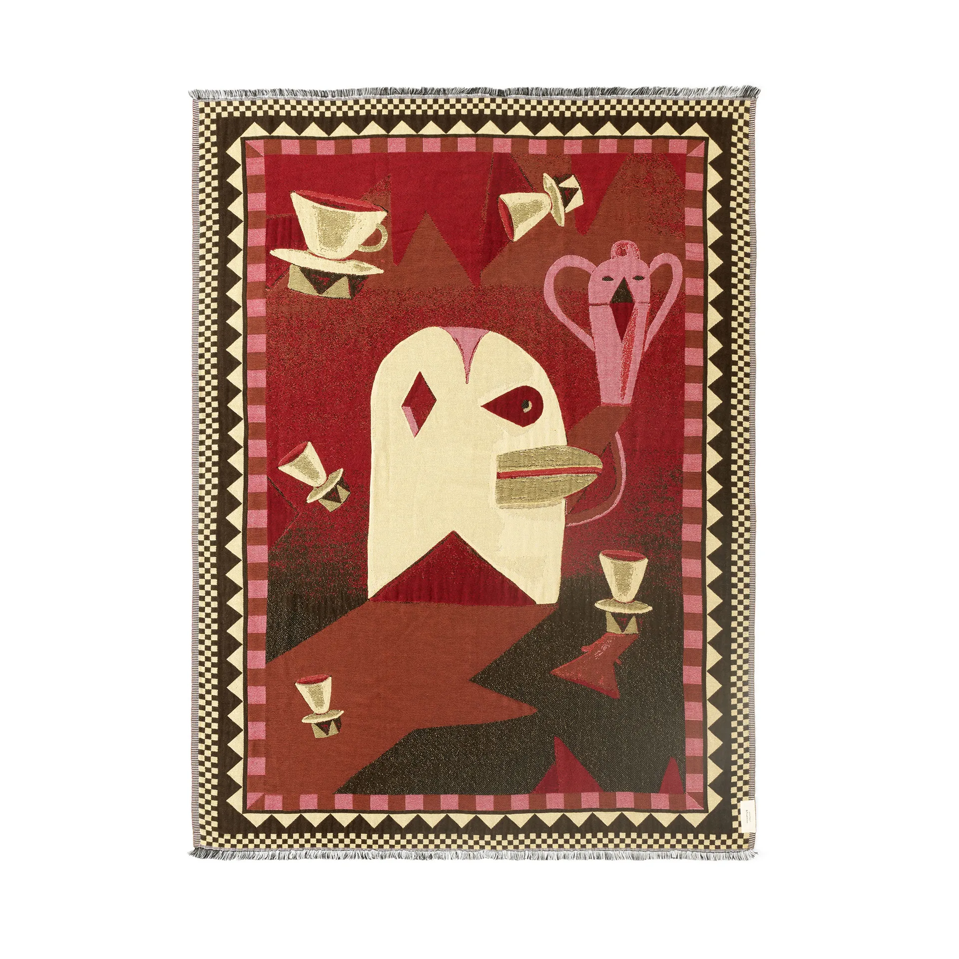 Plaid Momento JH46 180x130 cm, Red dawn &Tradition