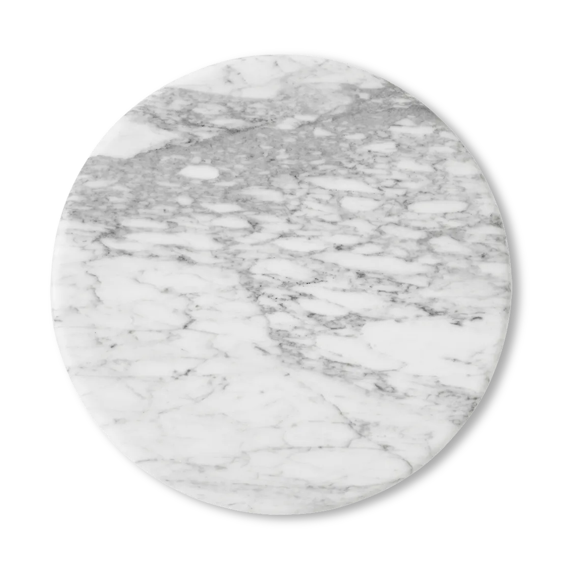 Plateau Wire Stool VP11 Ø38 cm, Bianco Carrara marbre &Tradition