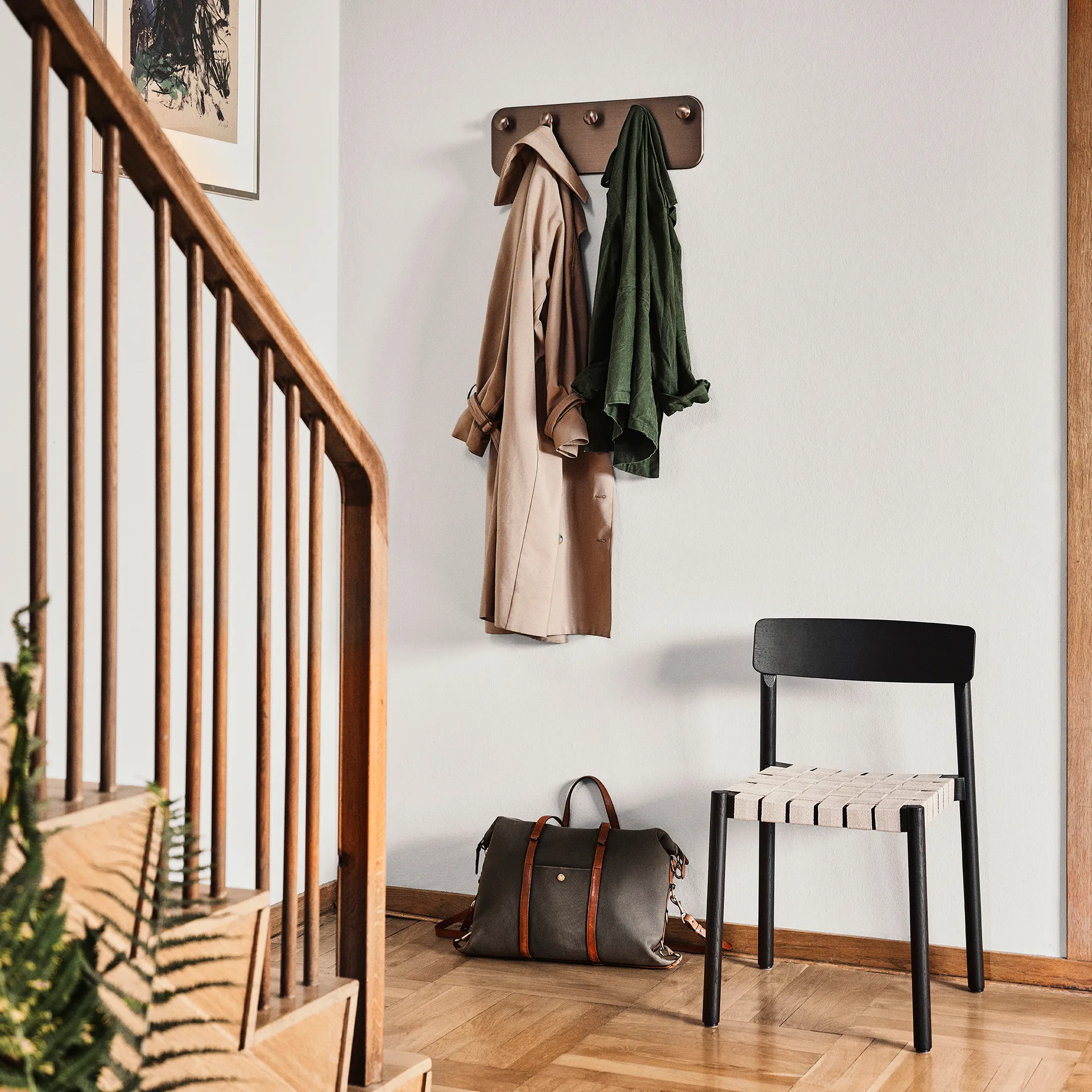 Porte-manteau Collect SC47 54 cm, Bronzed brass &Tradition