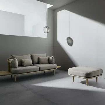 Pouf Fly SC9 - chêne huilé clair + tissu beige - &Tradition