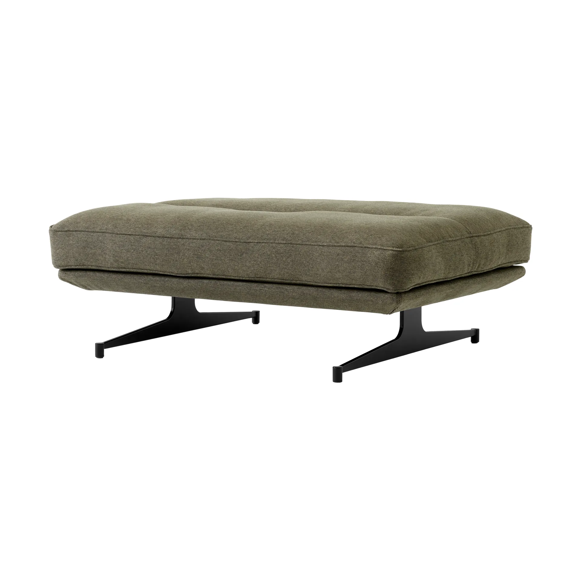 Pouf Inland AV32 78x113 cm, Argile 0014-noir chaud &Tradition