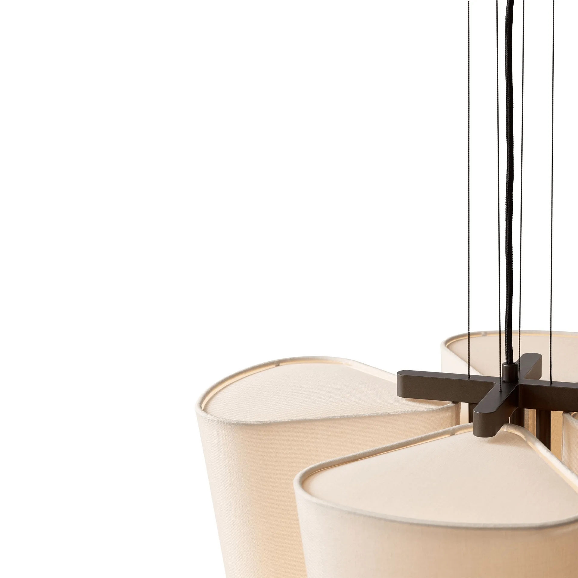 Suspension Bella chandelier, SC114, Bronzed & Soft Canvas, Ø47,2 cm &Tradition