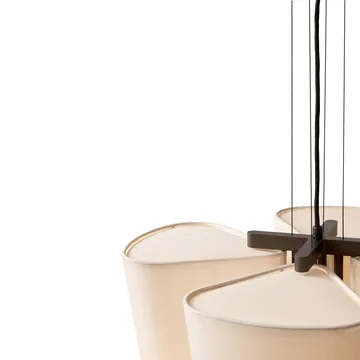 Suspension Bella chandelier - SC114, Bronzed & Soft Canvas, Ø47,2 cm - &Tradition