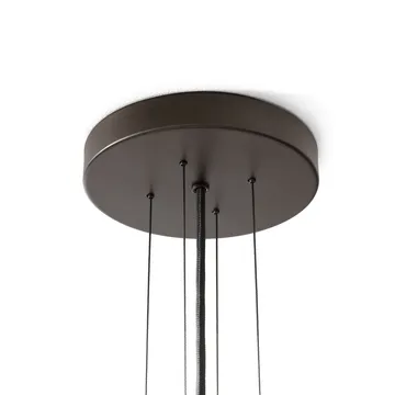 Suspension Bella chandelier - SC114, Bronzed & Soft Canvas, Ø47,2 cm - &Tradition