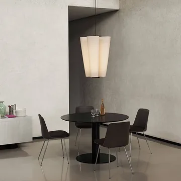 Suspension Bella chandelier - SC115, Bronzed & Soft Canvas, Ø54 cm - &Tradition