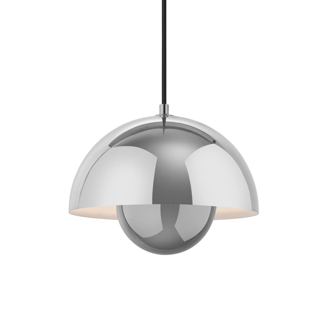 &Tradition Suspension Flowerpot VP1 Chrome-plated | Design Scandinave | Suspensions & lustres | Argenté