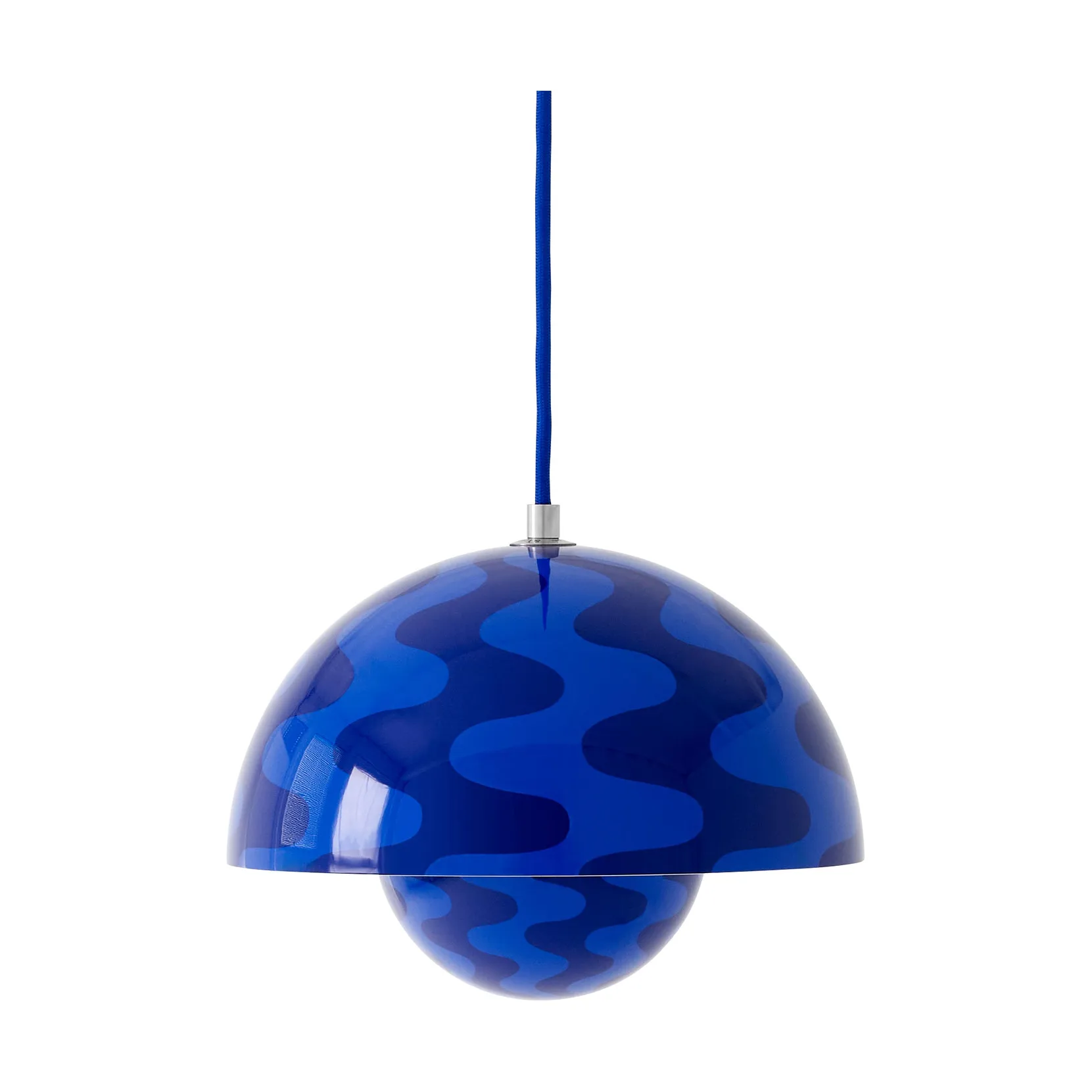 Suspension Flowerpot VP1, Cobalt blue-Twilight blue &Tradition