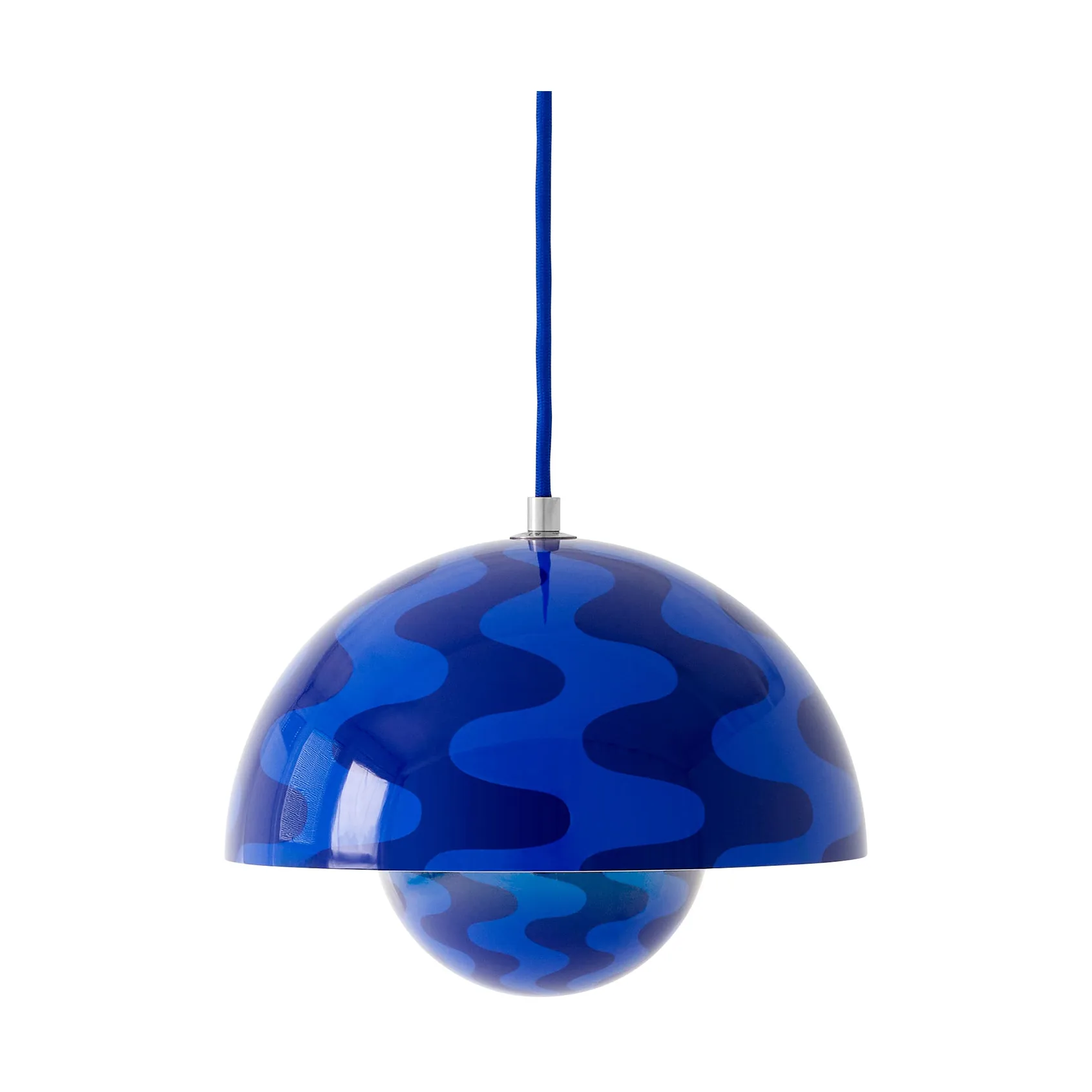 Suspension Flowerpot VP1, Cobalt blue-Twilight blue &Tradition