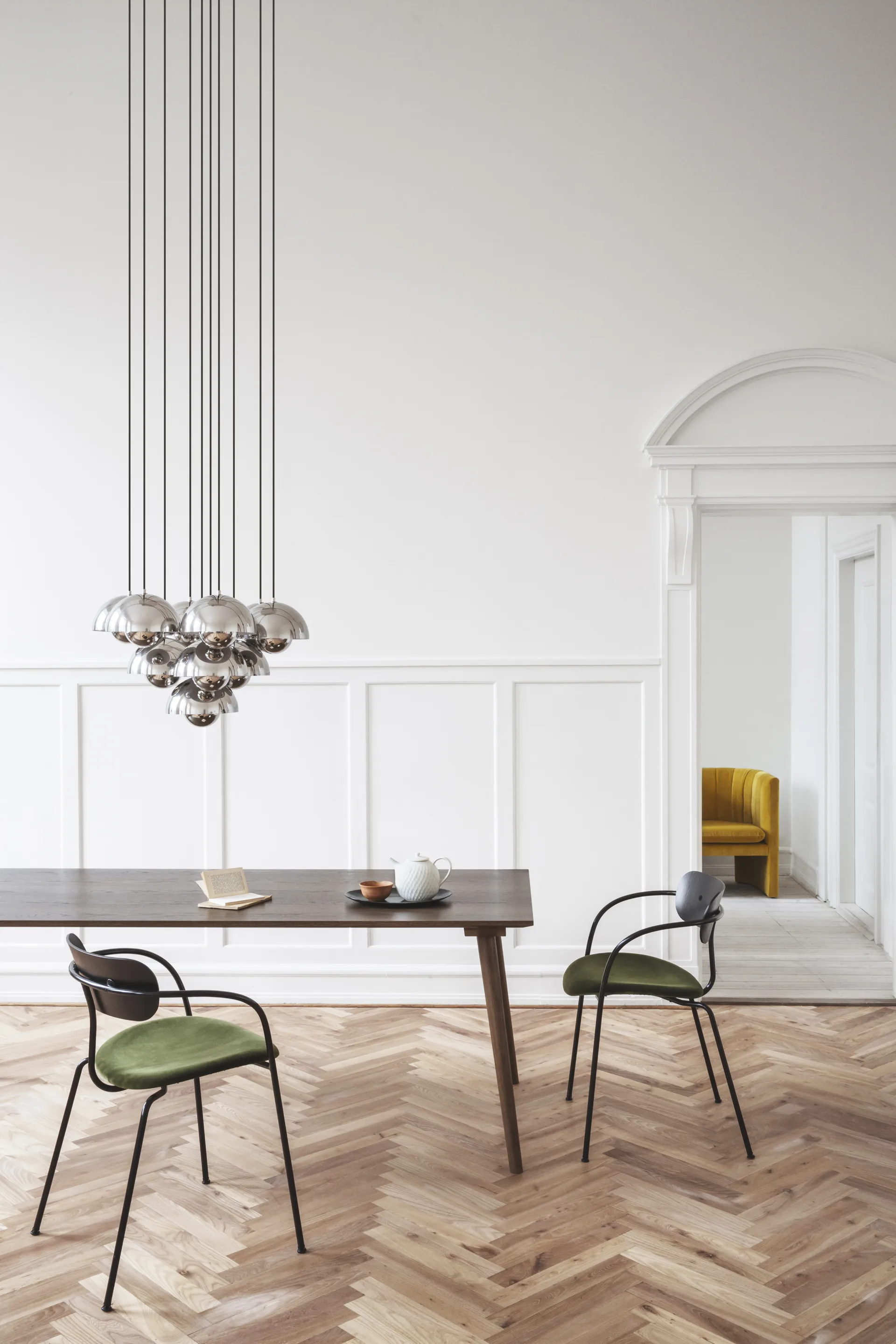 Suspension Flowerpot VP1, Fer poli &Tradition