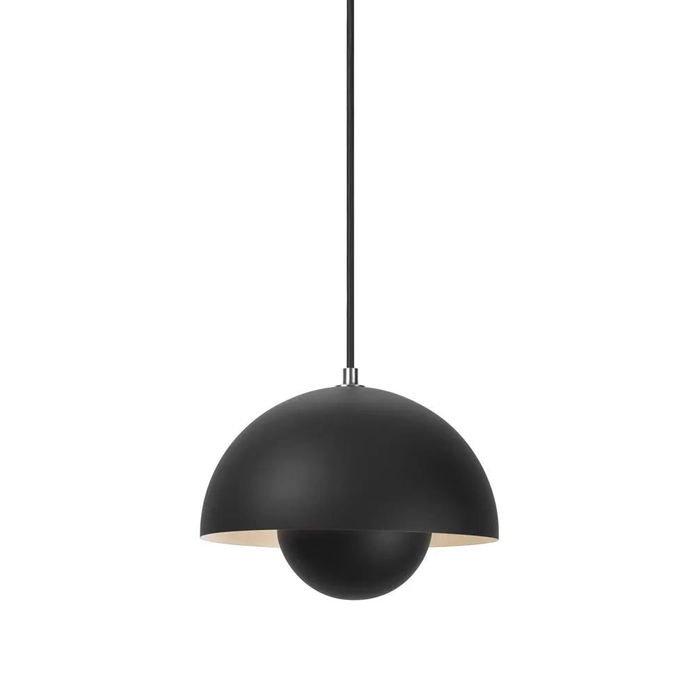 Suspension Flowerpot VP1, Noir mat &Tradition