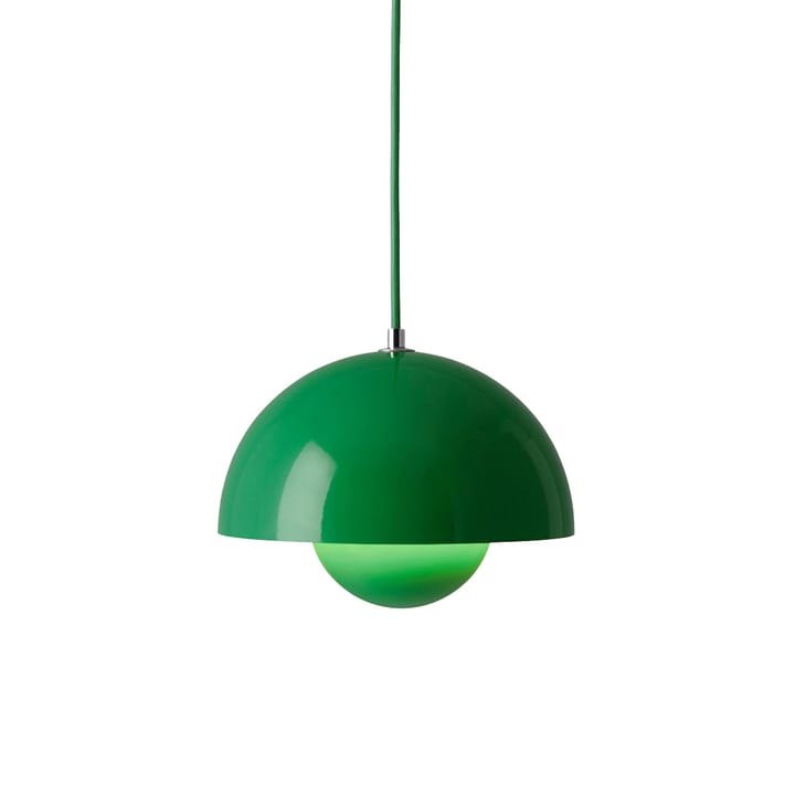 Suspension Flowerpot VP1, Signal green &Tradition