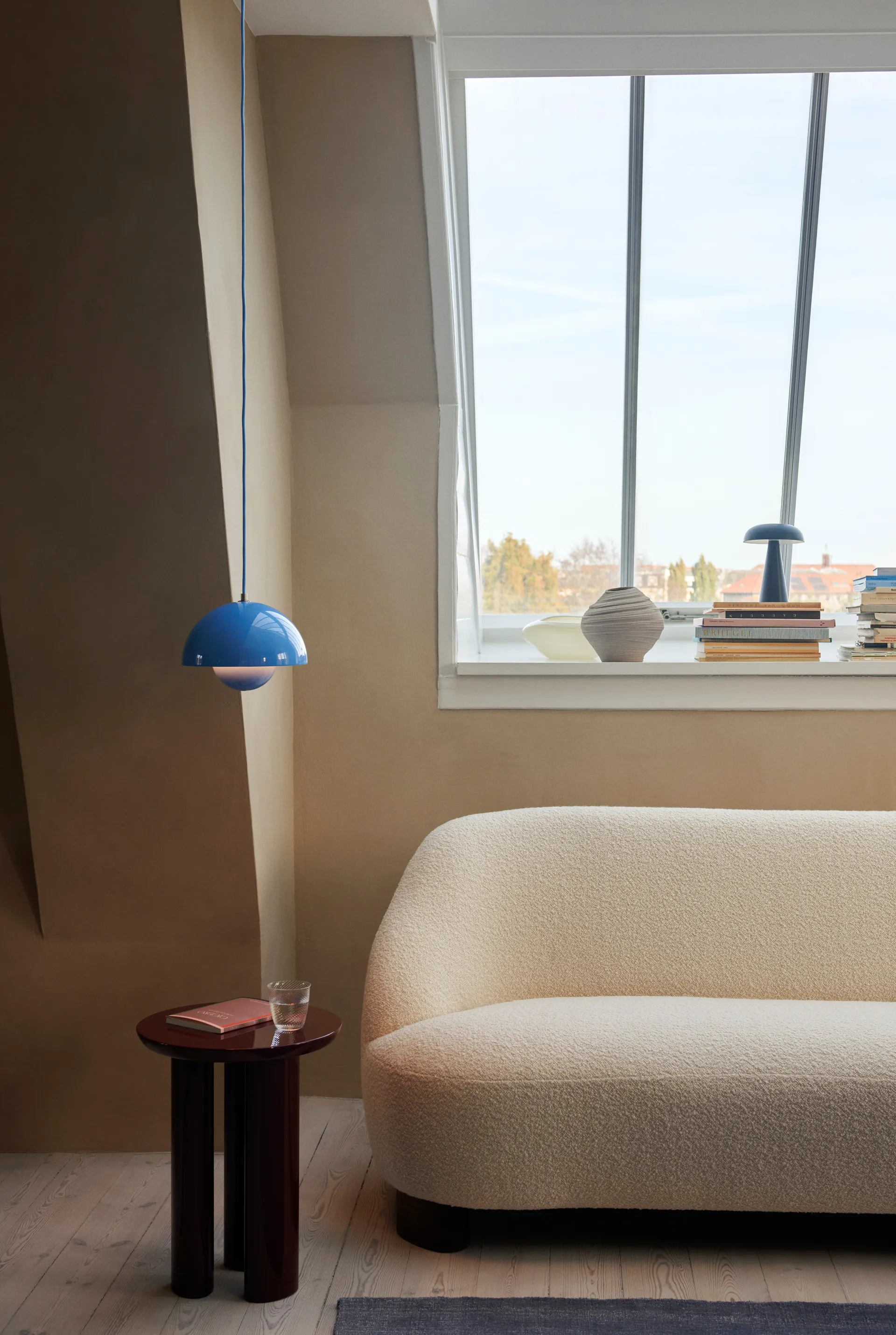 Suspension Flowerpot VP1, Swim blue &Tradition