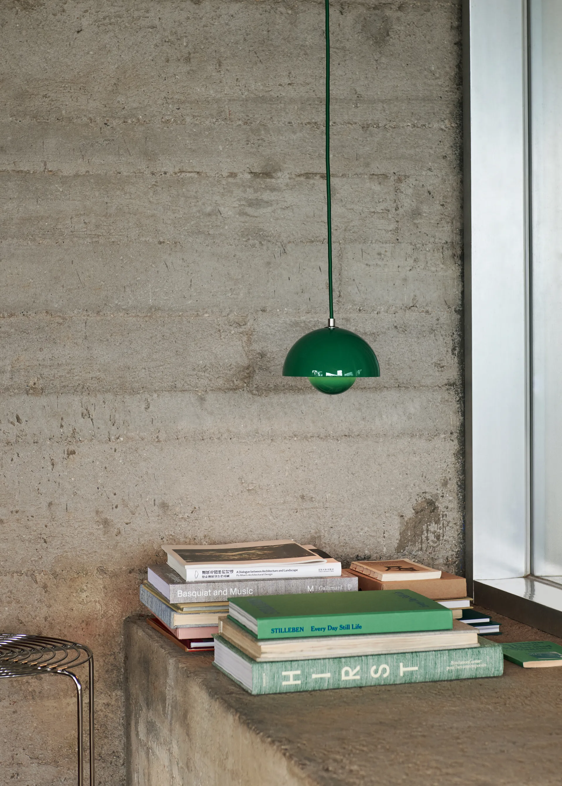 Suspension Flowerpot VP10, Signal green &Tradition