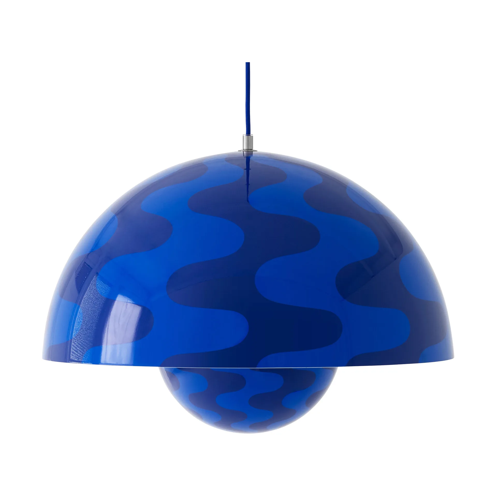 Suspension Flowerpot VP2, Cobalt blue-Twilight blue &Tradition