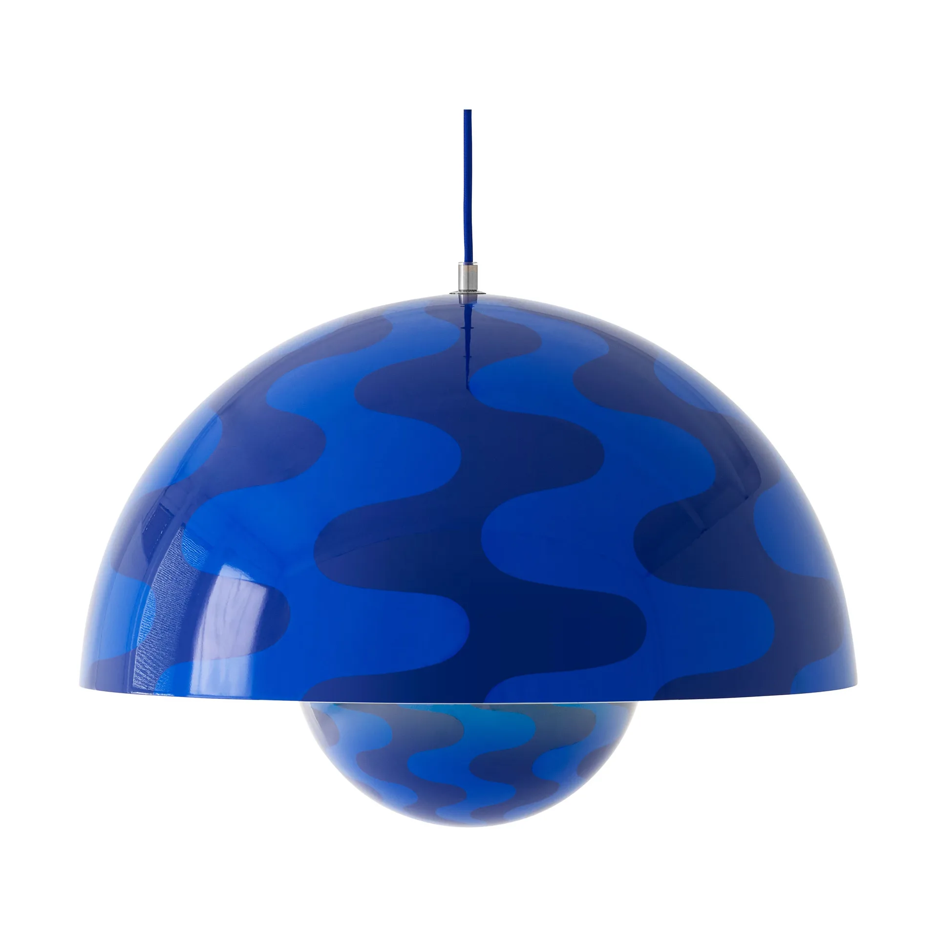Suspension Flowerpot VP2, Cobalt blue-Twilight blue &Tradition