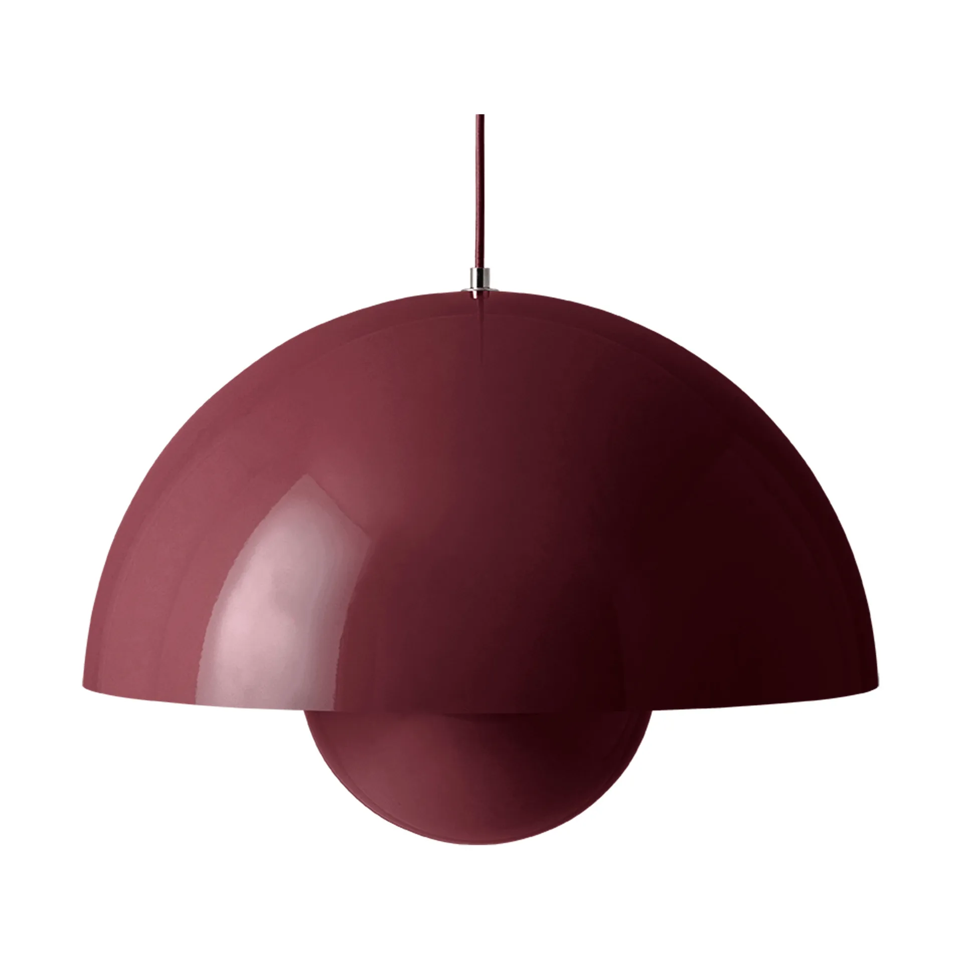 Suspension Flowerpot VP2, Dark plum &Tradition