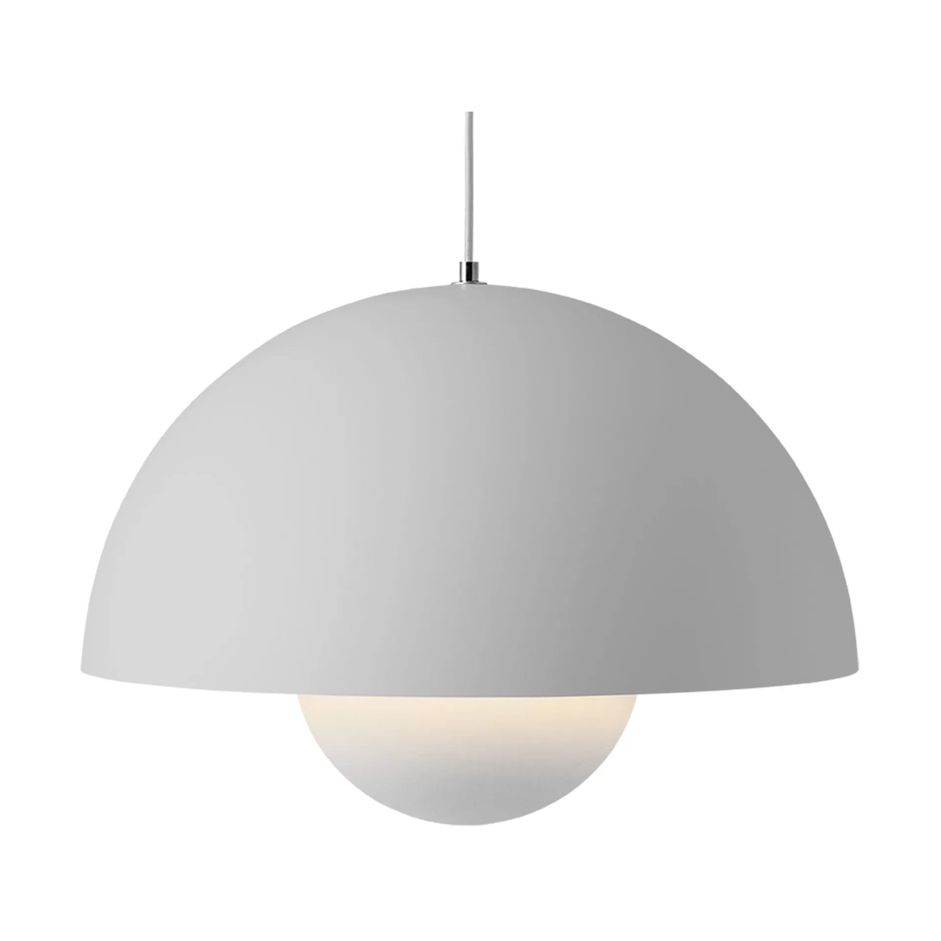 Suspension Flowerpot VP2, Matt light grey &Tradition