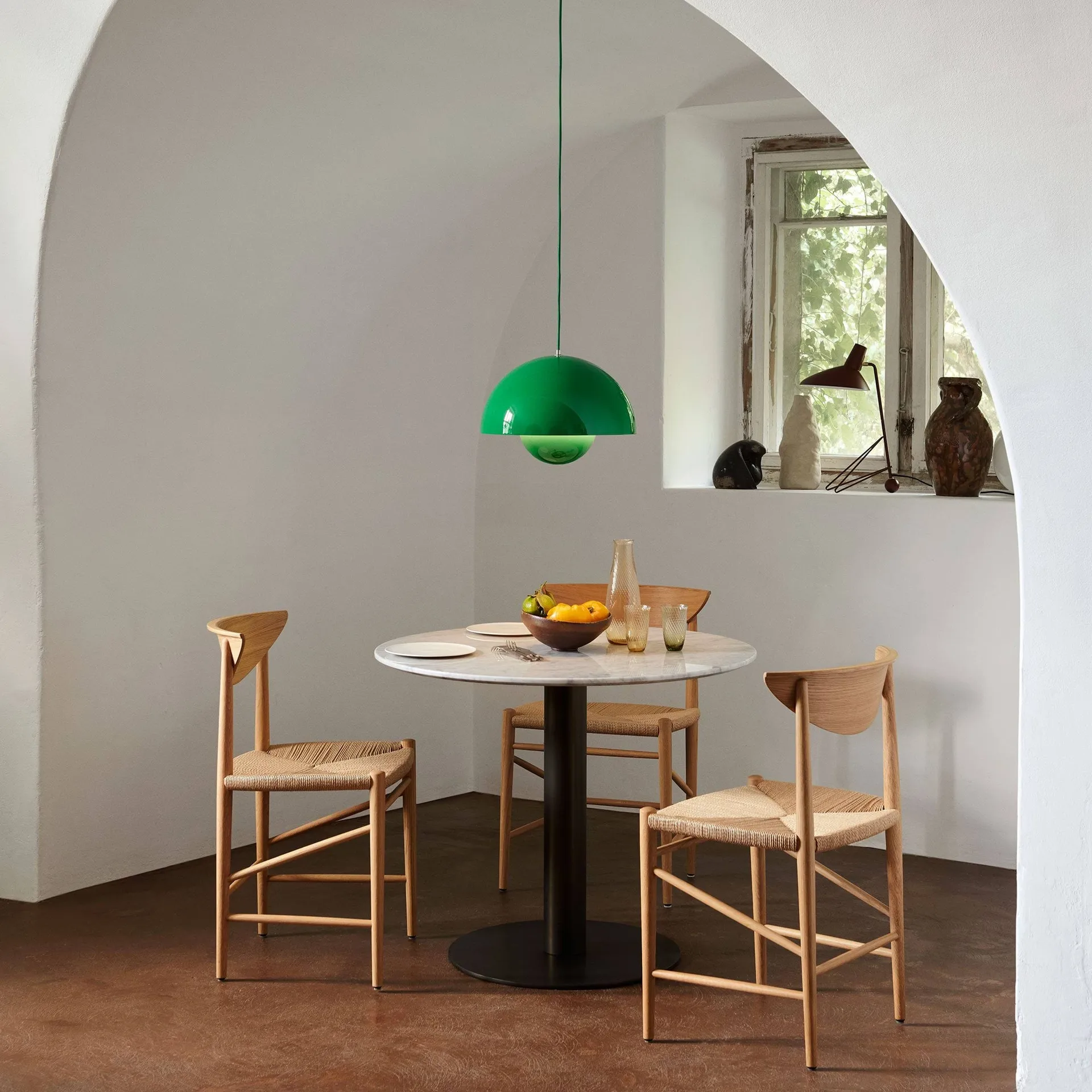 Suspension Flowerpot VP2, Signal green &Tradition