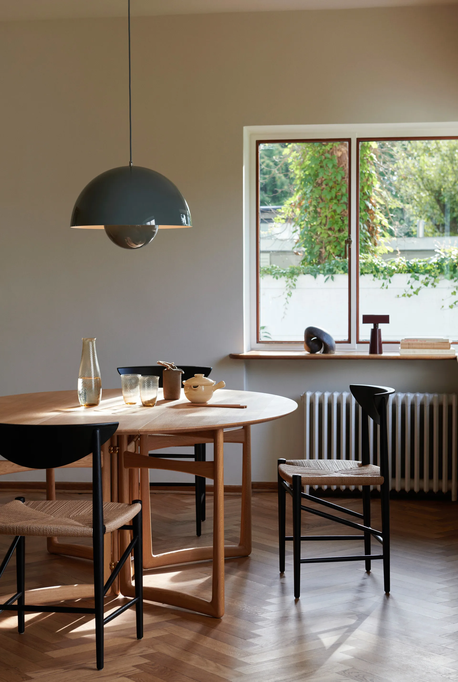 Suspension Flowerpot VP2, Stone blue &Tradition