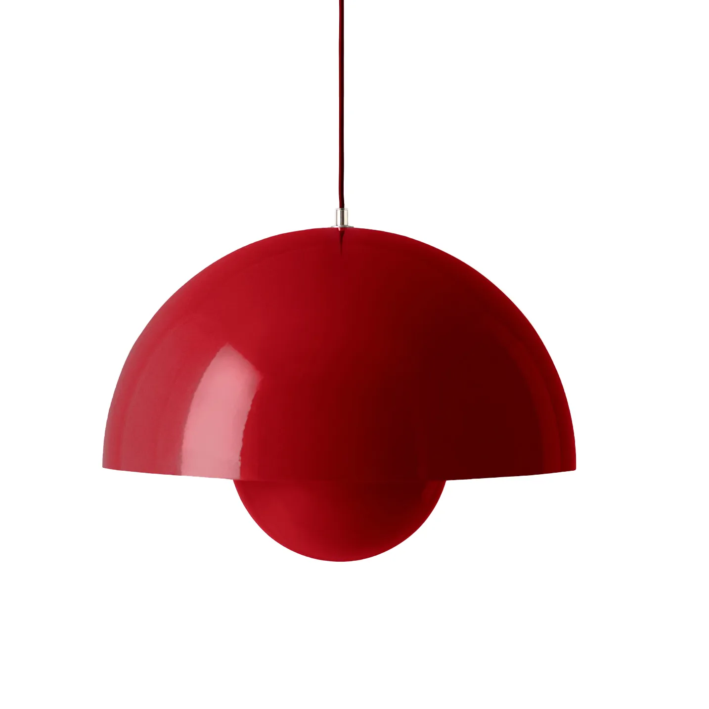 Suspension Flowerpot VP2, Vermilion red &Tradition