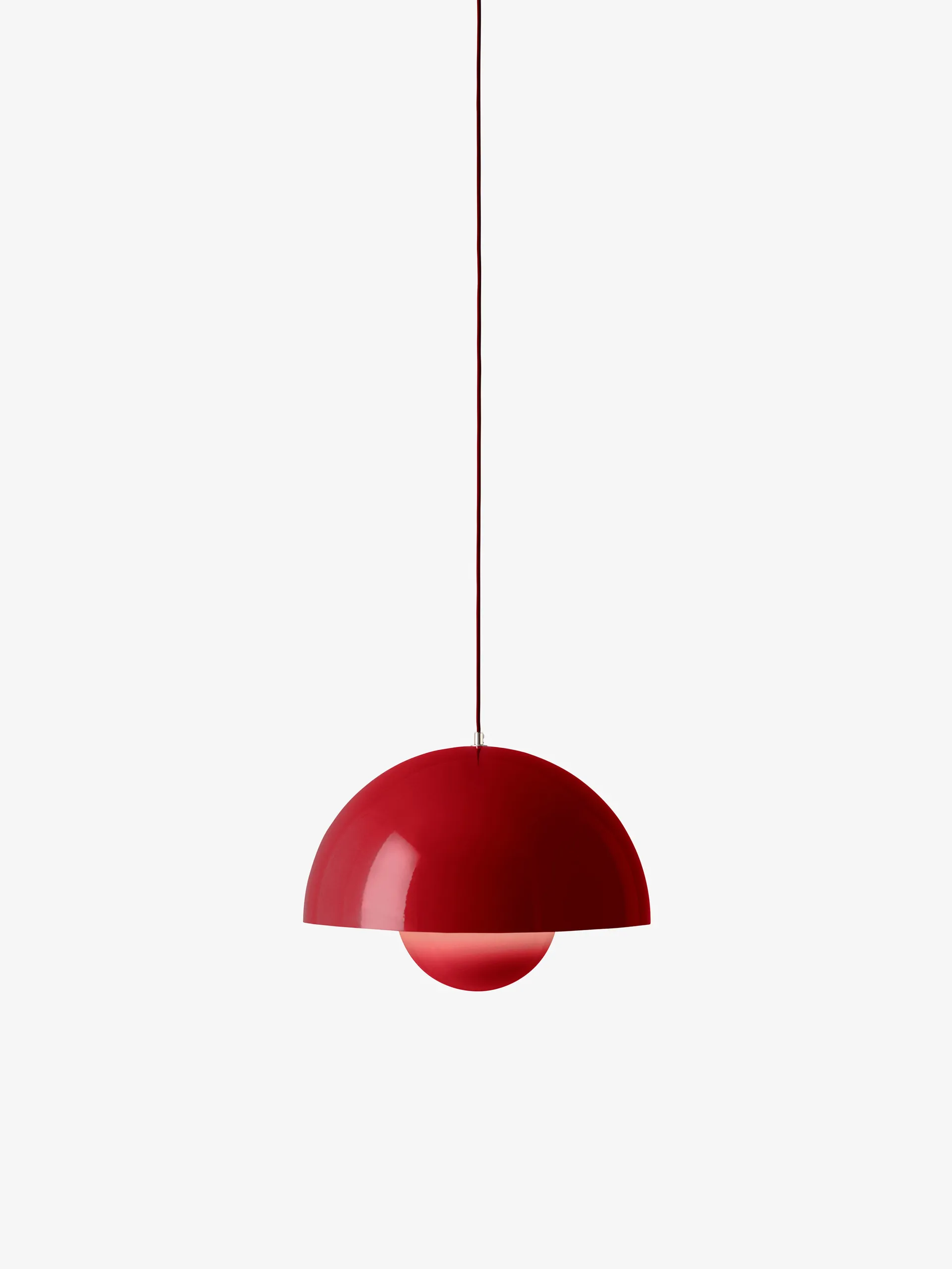 Suspension Flowerpot VP2, Vermilion red &Tradition