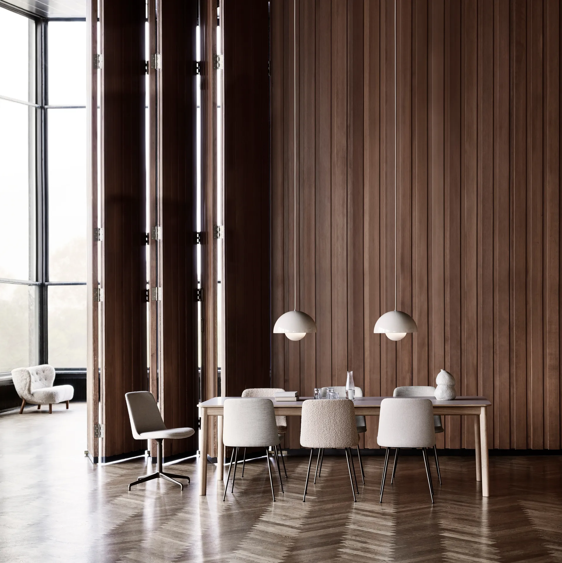 Suspension Flowerpot VP7, Blanc mat &Tradition