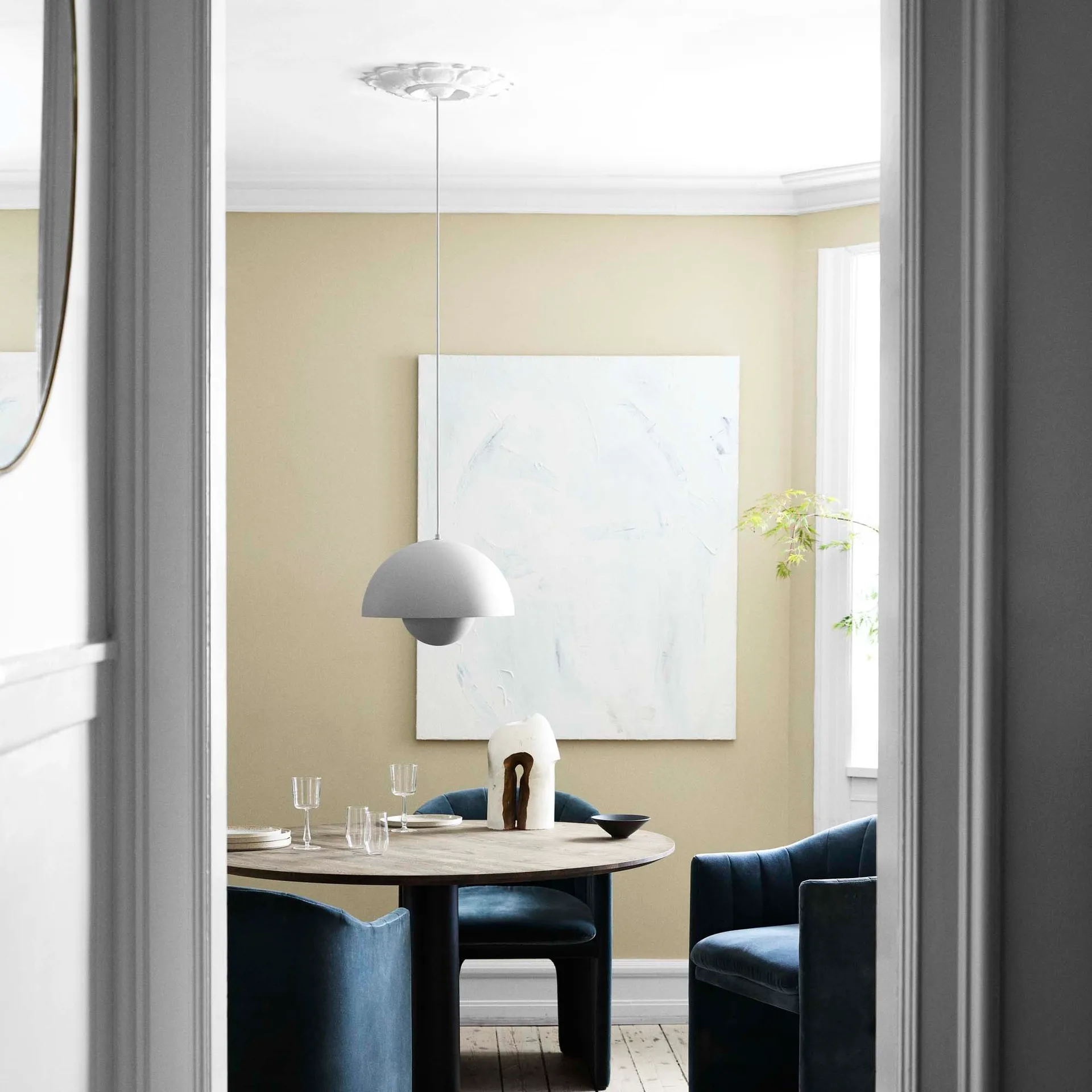 Suspension Flowerpot VP7, Gris clair mat &Tradition