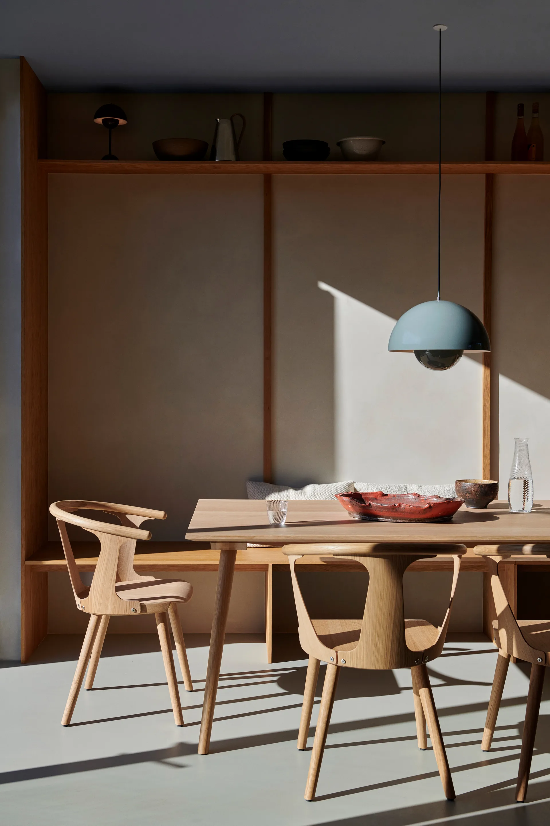 Suspension Flowerpot VP7, Stone blue &Tradition