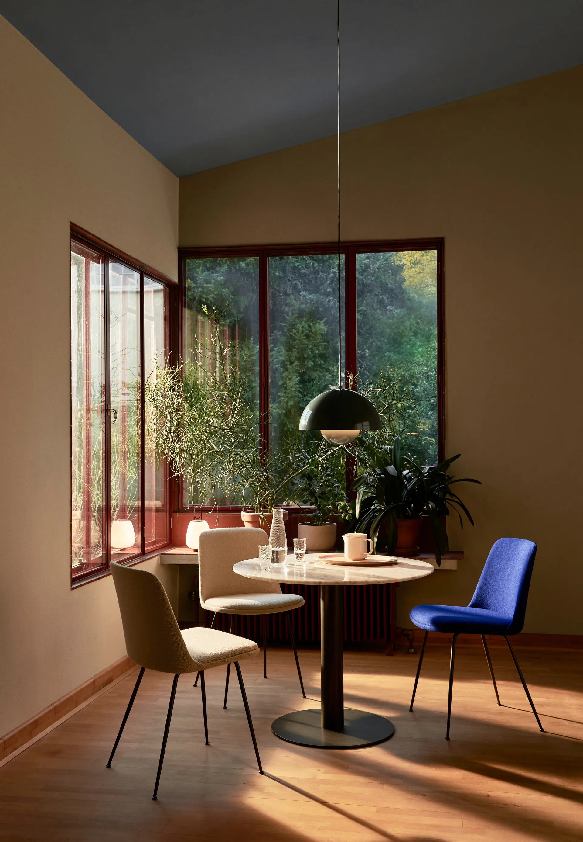 Suspension Flowerpot VP7, Stone blue &Tradition