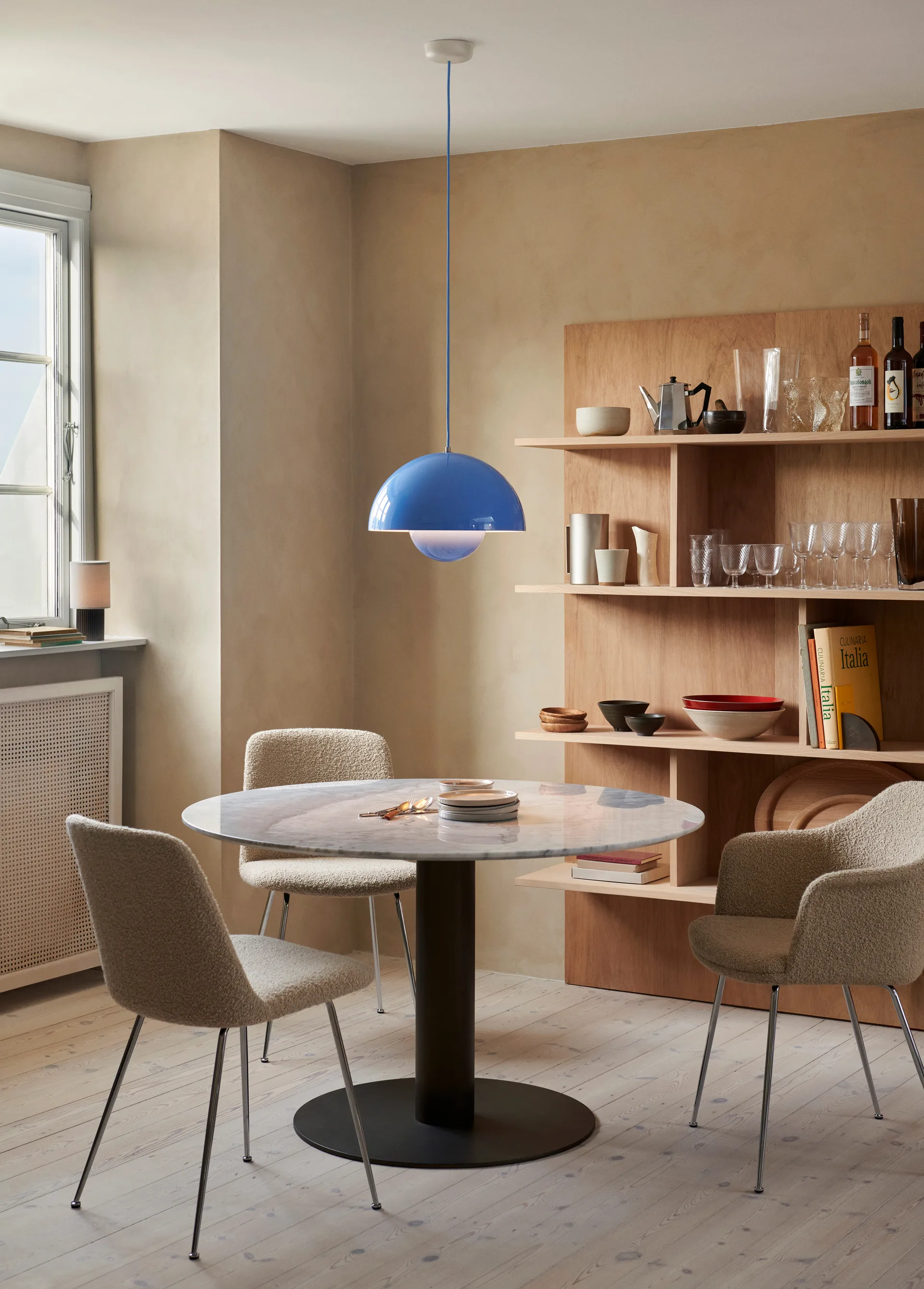 Suspension Flowerpot VP7, Swim blue &Tradition