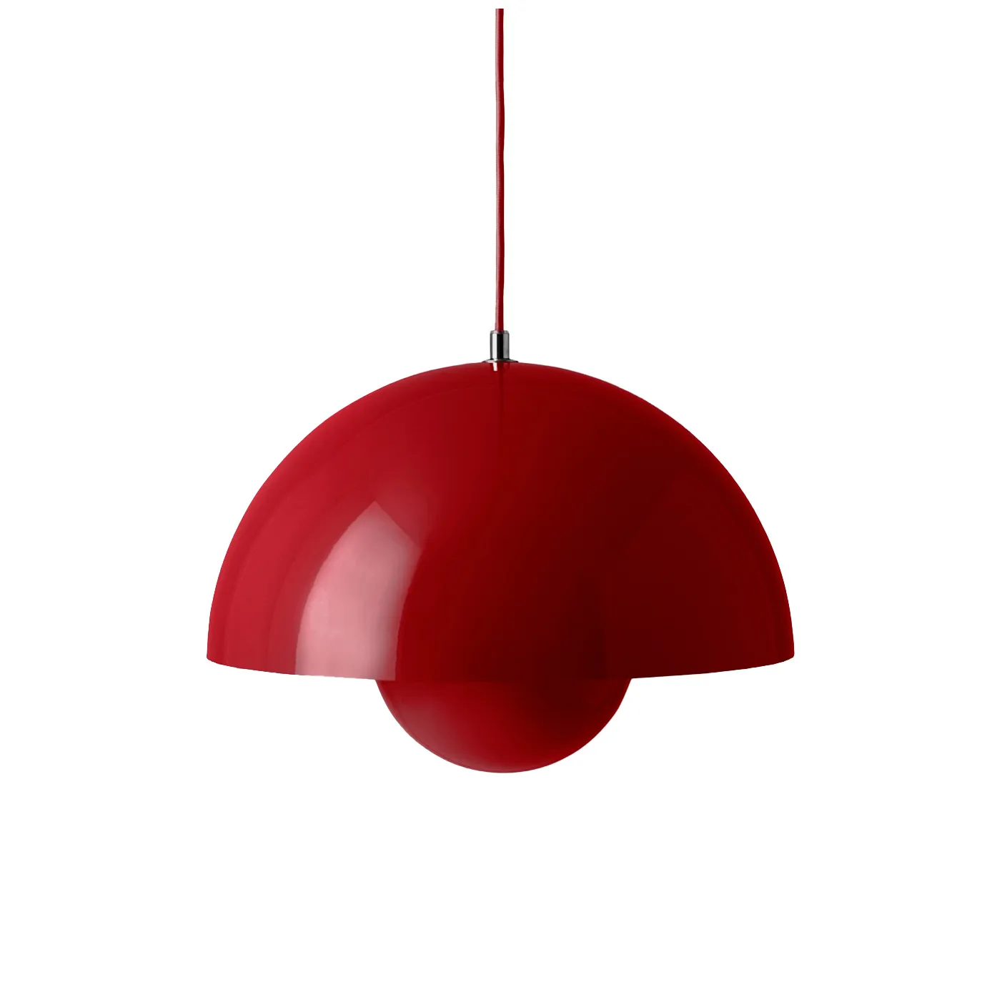Suspension Flowerpot VP7, Vermilion red &Tradition