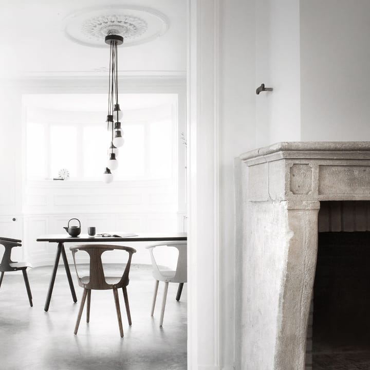 Suspension Mass Light NA6, marbre noir/blanc, nero marquina &Tradition