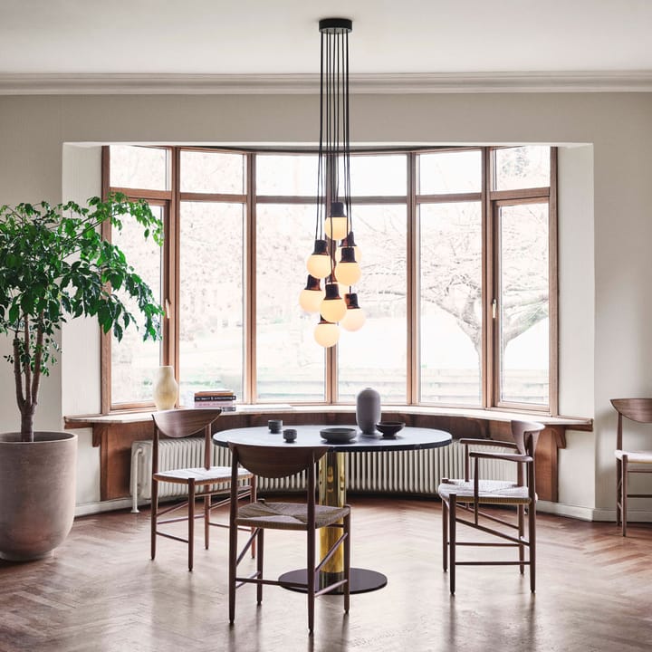 Suspension Mass Light NA6, marbre noir/blanc, nero marquina &Tradition