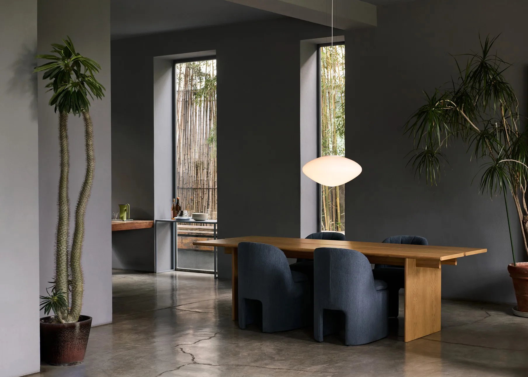 Suspension Mist AP20 Ø56 cm, White-opal glass &Tradition