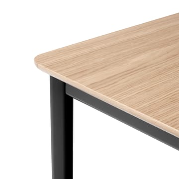 Table à manger Drip HW116 83x193 cm - Black frame-clear lacq. oak - &Tradition