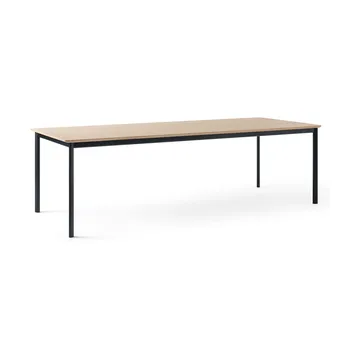Table à manger Drip HW117 103x253 cm - Black frame-clear lacq. oak - &Tradition