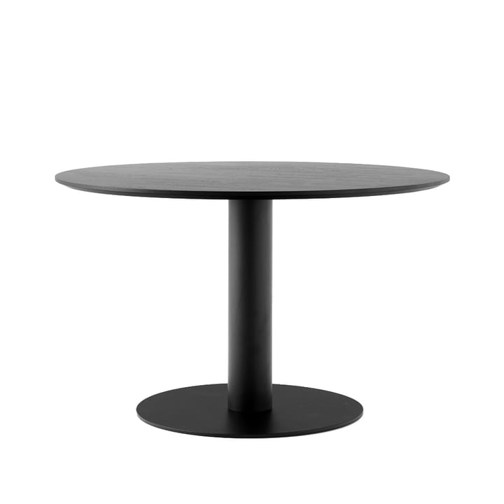 Table à manger In Between SK12 - chêne laqué noir, structure en métal noir mat - &Tradition