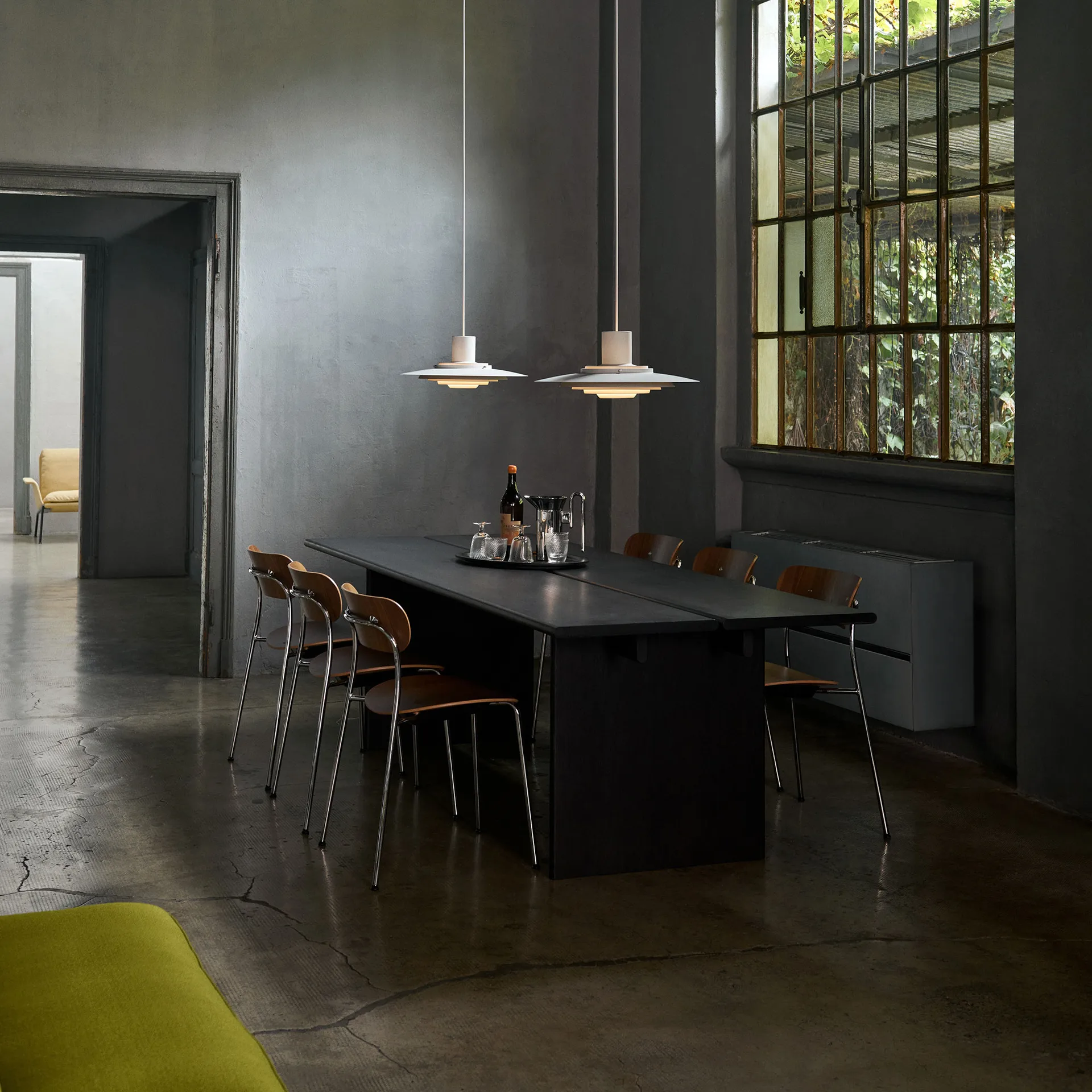 Table à manger Ita OS2 95x260 cm, Dark stained oak &Tradition